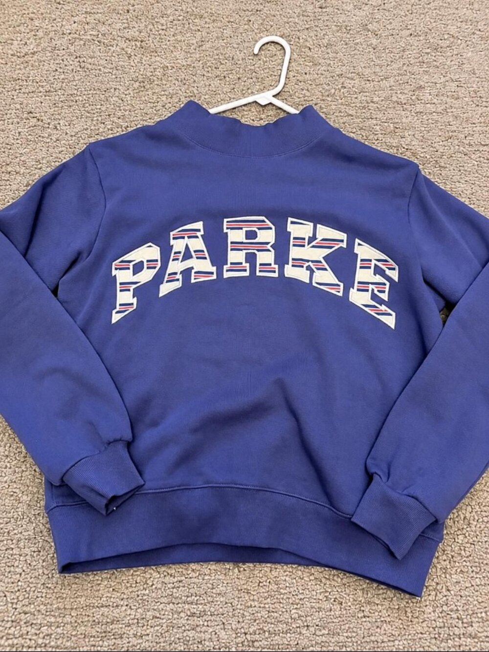 PARKE Americana varsity mock neck S/M